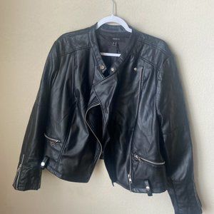 Forever 21 Faux Leather Jacket, Size 2X